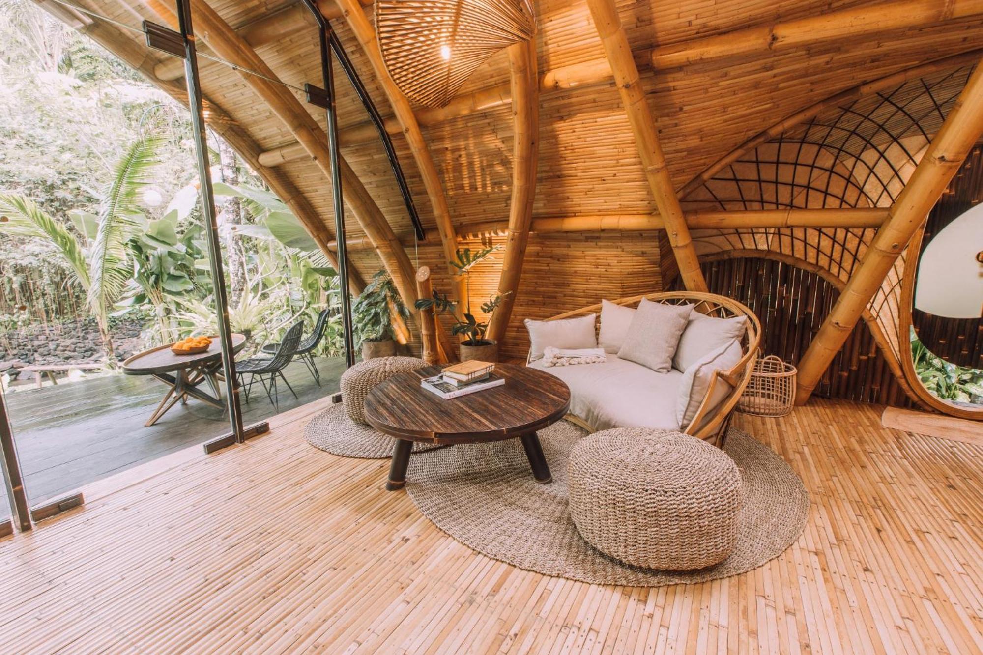 Hideout Eco Bamboo House Bali Villa Selat Room photo