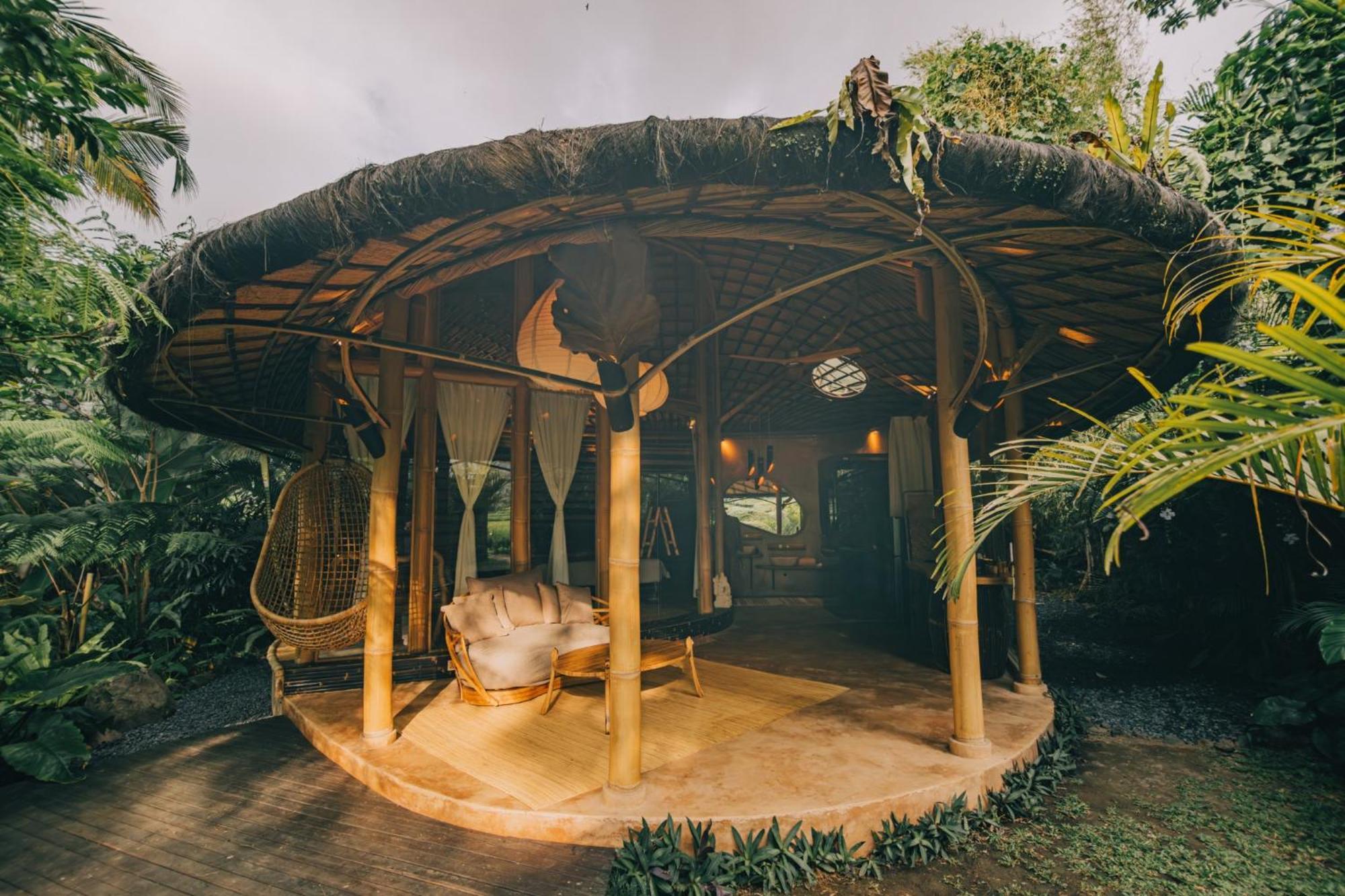 Hideout Eco Bamboo House Bali Villa Selat Room photo